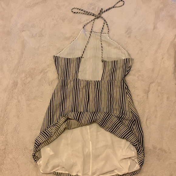 Lush Striped Halter Dress with Open Back Dress Size M - Picture 4 of 4